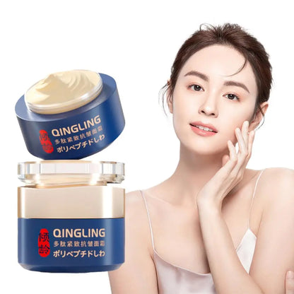 Polypeptide Tightening Anti-Wrinkle Cream Smoother Looking Skin Ageless Firm and Smooth Cream Deep Wrinkle Repair Night Cream