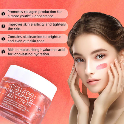 Creme Noturno Coreano com Colagénio e Niacinamida - Hidratação Profunda 50g