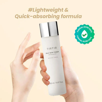 Tónico de Leite Hidratante 150ml - Ilumina e Clareia Pele Sensível com Reparação Suave