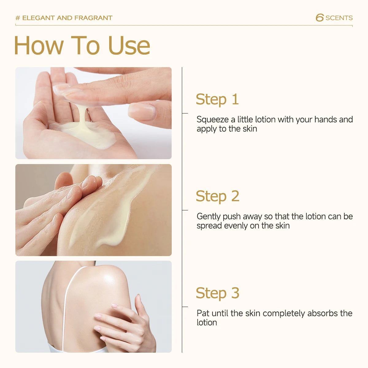 Vanilla Body Lotion Hydrating and moisturizing Long-lasting fragrance Nourishes the skin Suitable for all skin types