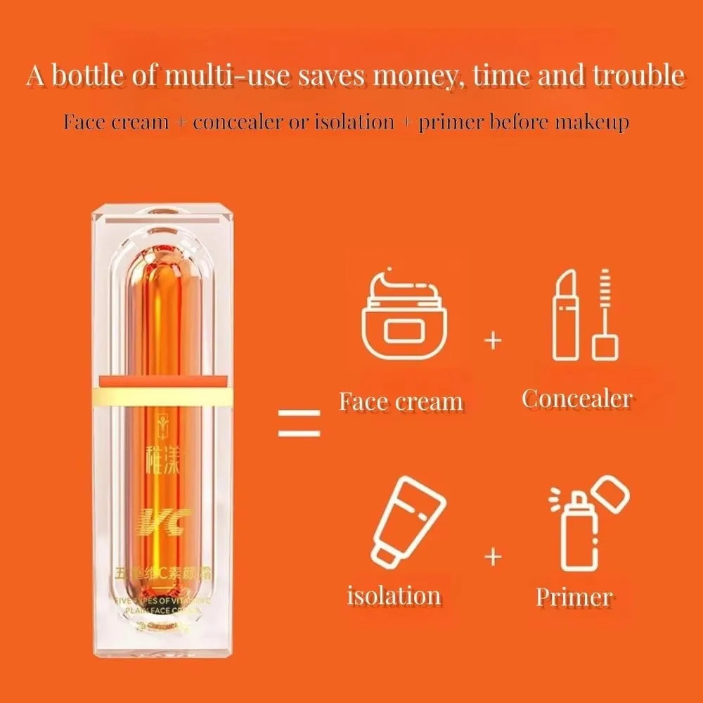 Creme Facial Vitamina C Branqueador - Fórmula 5 VC Anti-Idade Iluminador 30g