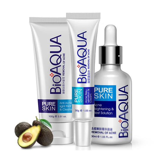 Set BIOAQUA 3 Peças - Firmeza, Controlo Oleosidade e Refrescante