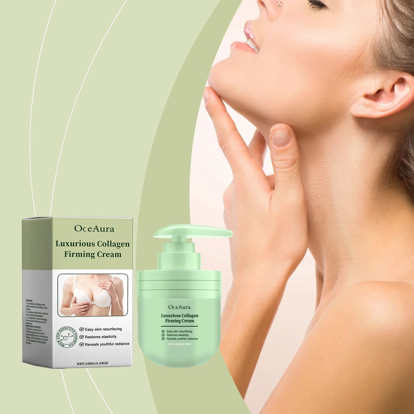 Creme Corporal de Colagénio Firmador 100g - Lifting Natural para Coxas, Glúteos e Peito