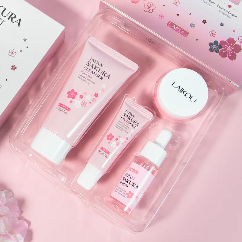 Kit Sakura LAIKOU Completo - 6 Peças Iluminador e Hidratante Premium