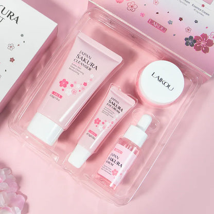 Kit Sakura LAIKOU Completo - 6 Peças Iluminador e Hidratante Premium