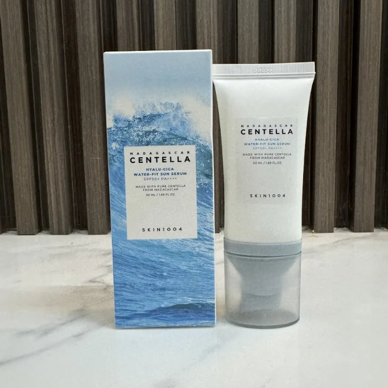 Skin 1004 Hyaluronic Acid Centella Ashesia Water-Sensing Sunscreen Essence Lactic Hydrolyzed Lightweight Moisturizing Not Sticky