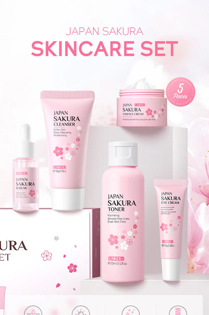 Kit Sakura LAIKOU Completo - 6 Peças Iluminador e Hidratante Premium