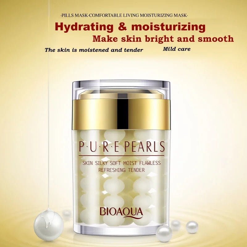 BIOAQUA Whitening Moisturizing Brighten Pearl Cream Anti Wrinkle Anti Aging Day Creams Firming Lift Freckle Removal Skin Care