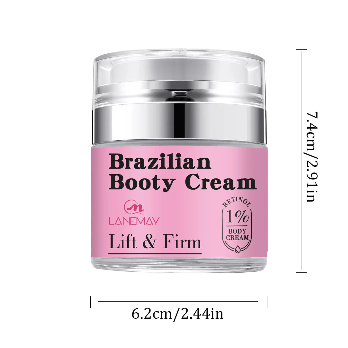Creme Brasileiro para Glúteos 50ml - Hidratante Nutritivo Anti-Celulite