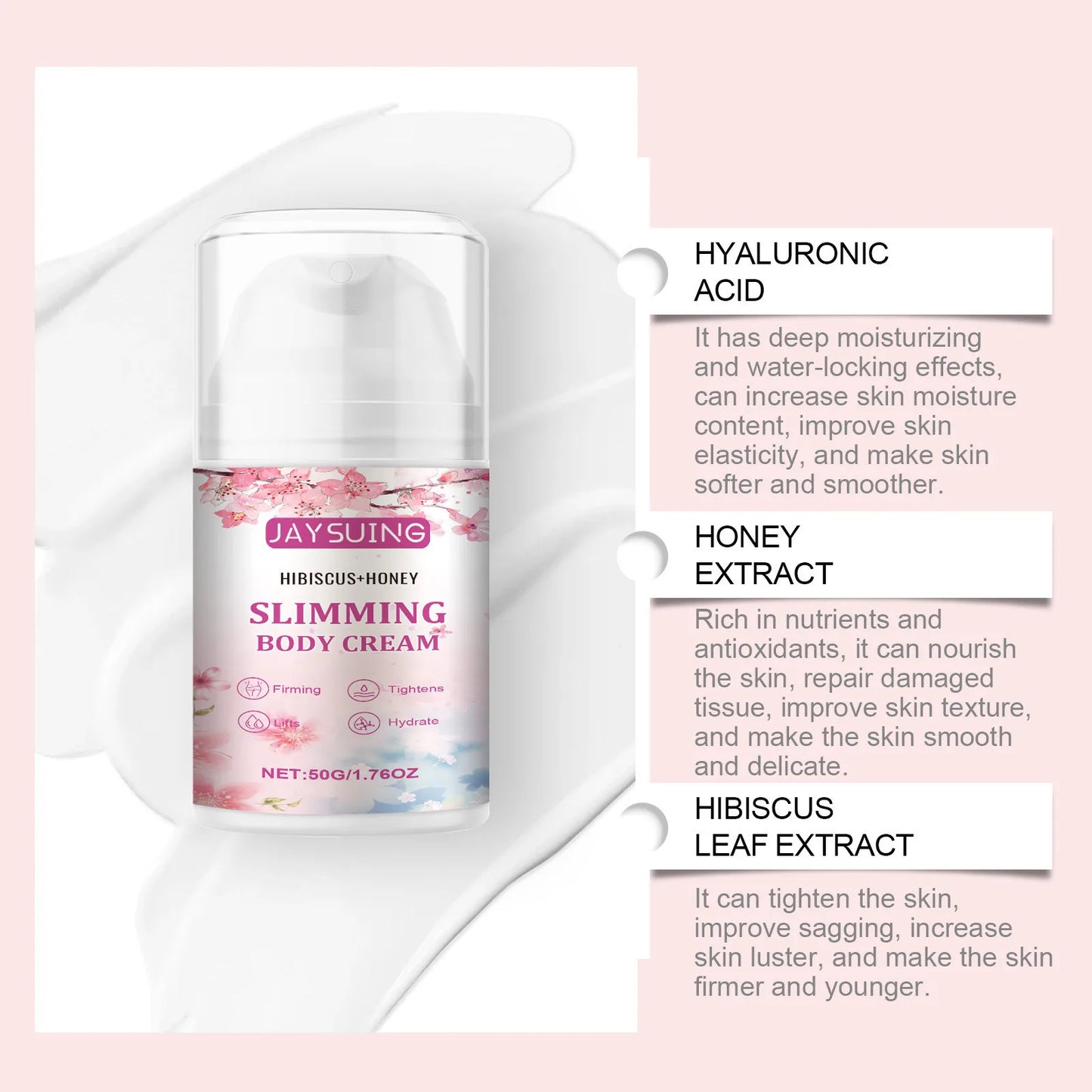 Creme Modelador Corporal Anti-Celulite Jaysuing - Queima Gordura e Firma Barriga, Pernas e Braços