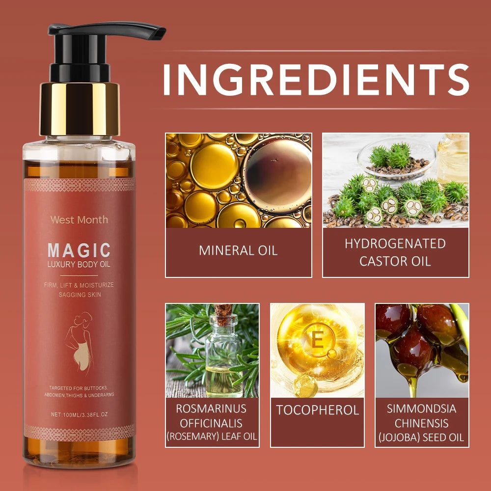 Óleo Corporal Firmador - Hidratação Profunda e Redução de Linhas 100ml