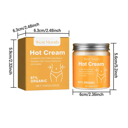 Creme Corporal Firmador West&Month 100g - Elasticidade, Hidratação e Iluminação da Pele