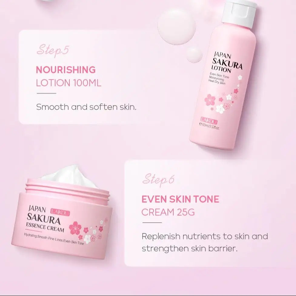 Mega Set Sakura 29 Peças - Kit Completo Limpeza Profunda e Hidratação