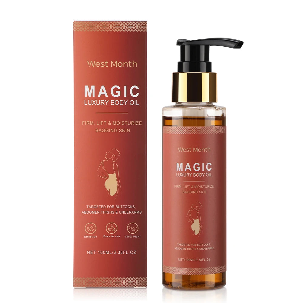 Óleo Corporal Mágico Feminino Ms.Dear 100ml - Hidratação Profunda para Abdómen e Coxas