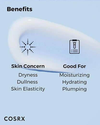COSRX Creme Hidratante com Ácido Hialurónico 100g - Hidratação Duradoura para Pele Sensível