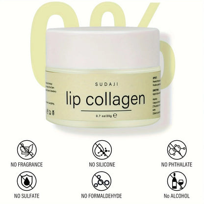 Máscara Labial Noturna com Ácido Hialurónico e Colagénio - 20g Hidratação Profunda