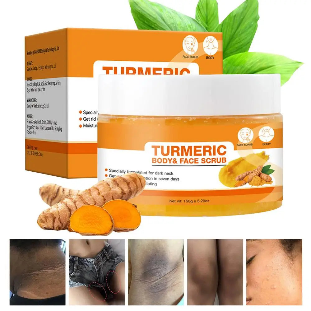 Esfoliante Facial Açafrão - Creme Branqueador Iluminador com Limpeza de Poros 150g