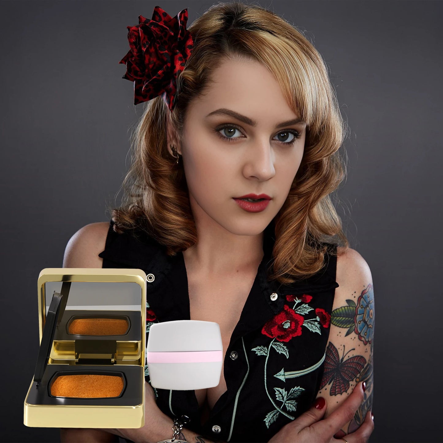 Séfralls Cherry Blossom Air Cushion CC Cream Set 12g×2 (Wheat/Copper) - Hydrating Moisturizing Foundation, Long Lasting Natural