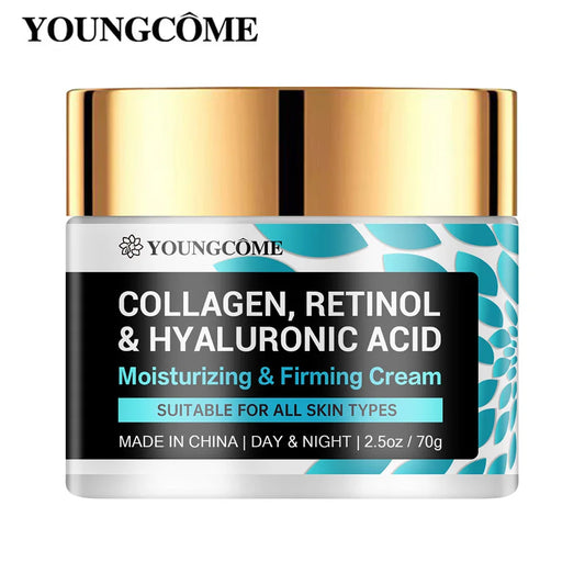 Creme Facial Retinol Colagénio 40g - Hidratante Nutritivo Pele Seca Rugosa Anti-Idade