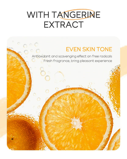 Set Completo de Cuidados Faciais com Vitamina C - 5 Peças Hidratante Anti-Idade