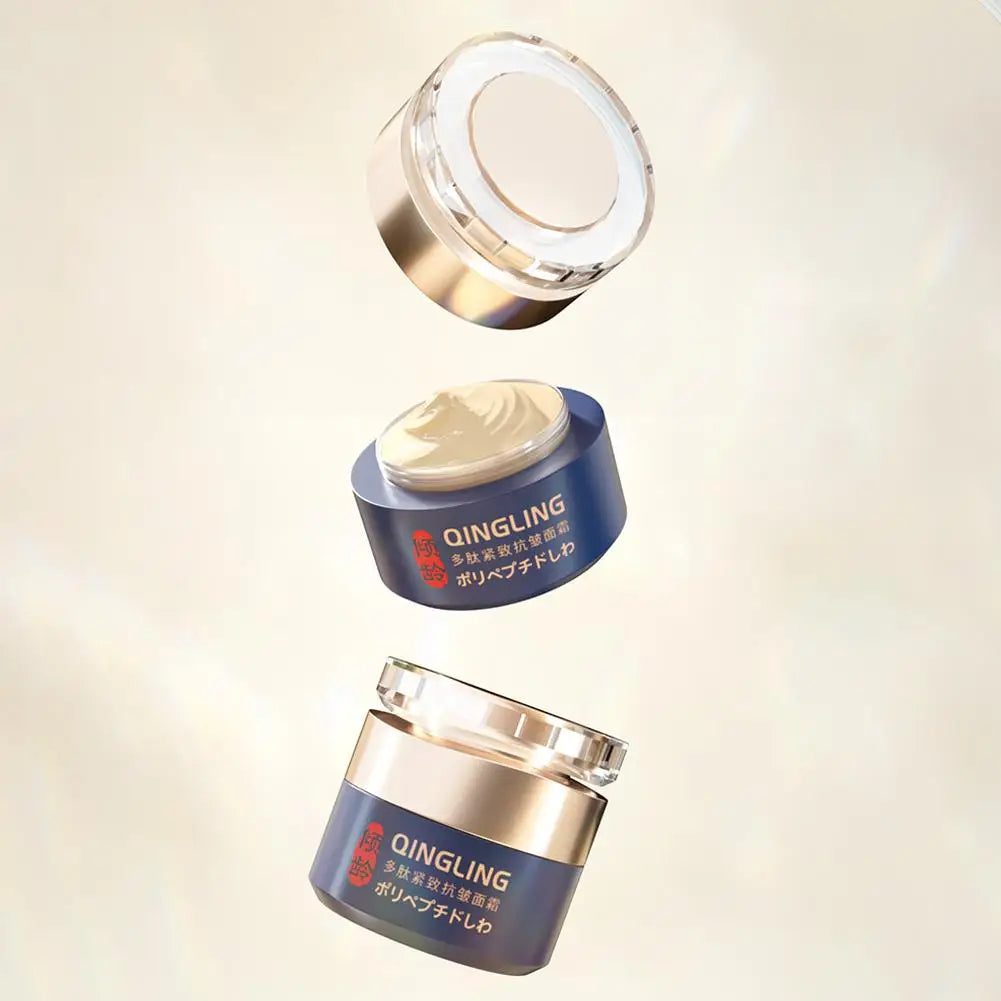 Polypeptide Tightening Anti-Wrinkle Cream Smoother Looking Skin Ageless Firm and Smooth Cream Deep Wrinkle Repair Night Cream