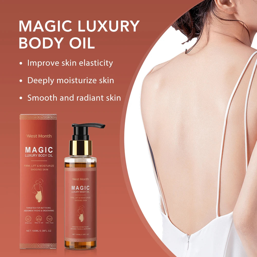 Óleo Corporal Mágico Feminino Ms.Dear 100ml - Hidratação Profunda para Abdómen e Coxas