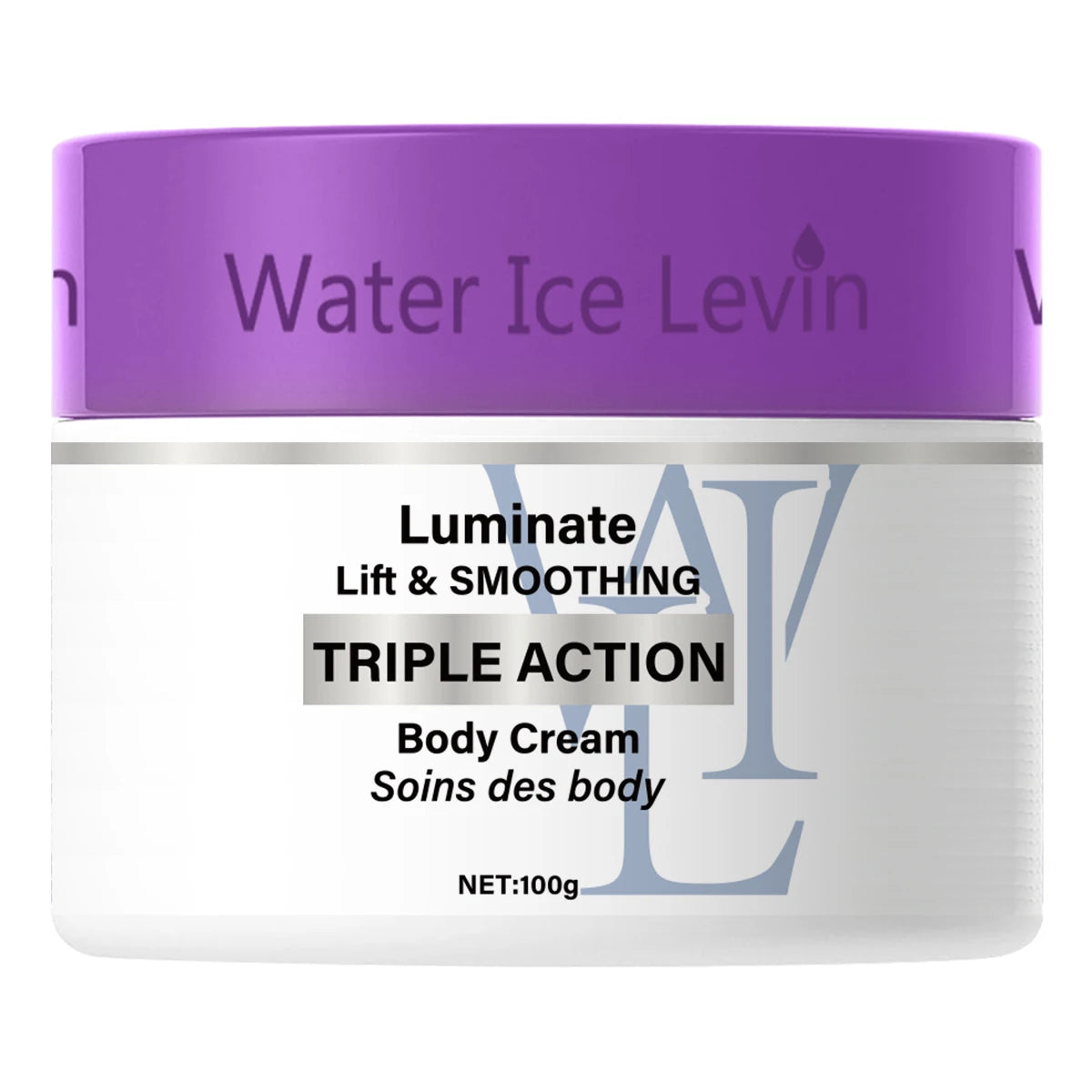 Creme Firmador Abdominal Water Ice Levin 100g - Loção Redutora para Barriga, Rosto, Pescoço e Coxas