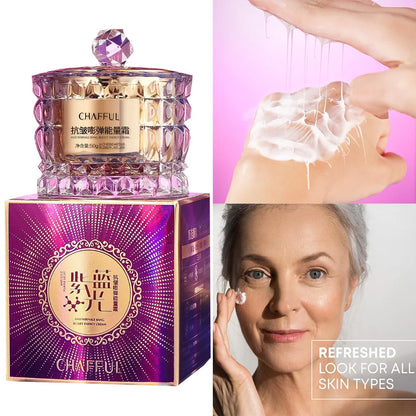 Creme Energizante Facial Colagénio 50g - Hidrata Pele Seca Ilumina Manchas