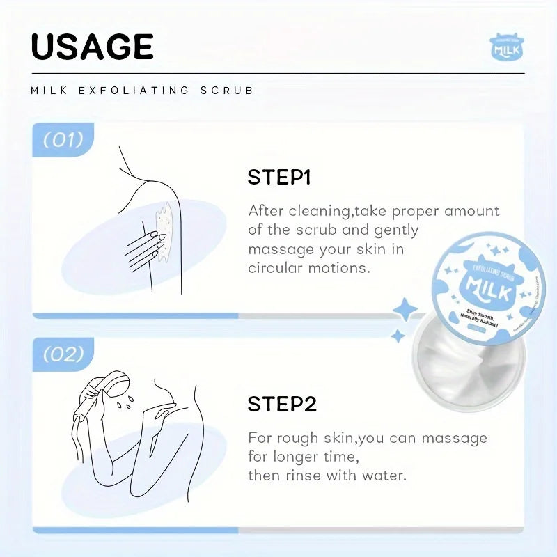 Kit Cuidados Corporais Leite 7 Peças - Hidratante Completo com Saco
