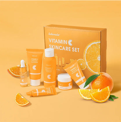 Set Vitamina C Completo - 6 Peças com Protetor Solar e Hidratação Profunda