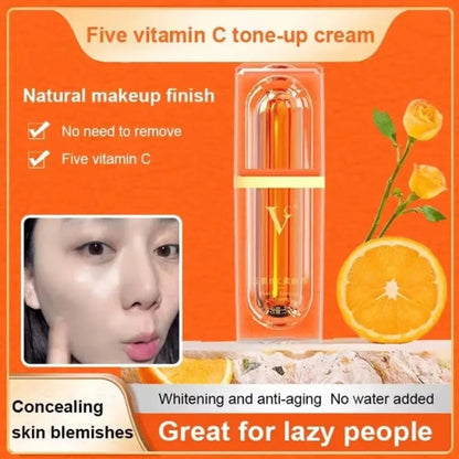 Creme Facial Vitamina C Branqueador - Fórmula 5 VC Anti-Idade Iluminador 30g