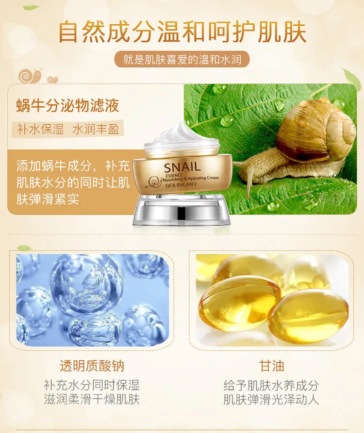 Creme Hidratante Baba de Caracol Original - Nutritivo Regenerador Facial 50g