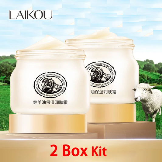 Pack 2 Cremes Faciais LAIKOU - Colagénio e Lanolina Hidratante 90g