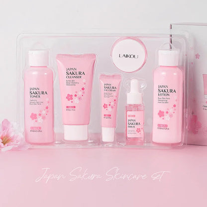 Kit Sakura LAIKOU Completo - 6 Peças Iluminador e Hidratante Premium