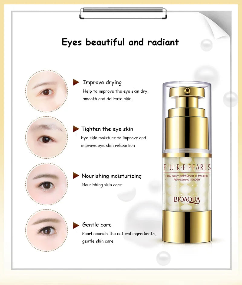 Creme para Olhos BIOAQUA Colagénio - Anti-Olheiras e Bolsas Coreano