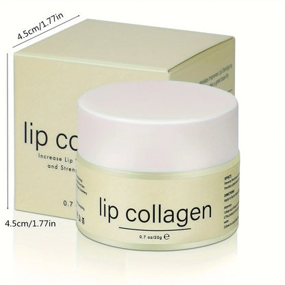 Máscara Labial Noturna com Ácido Hialurónico e Colagénio - 20g Hidratação Profunda