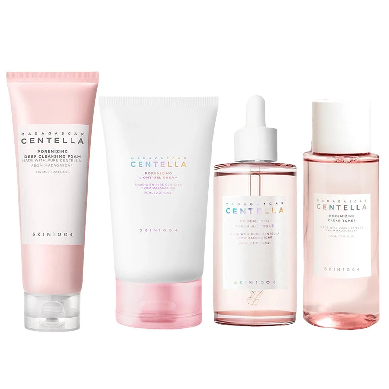 Kit de Viagem Coreano com Centella - 5 Peças Calmante e Hidratante