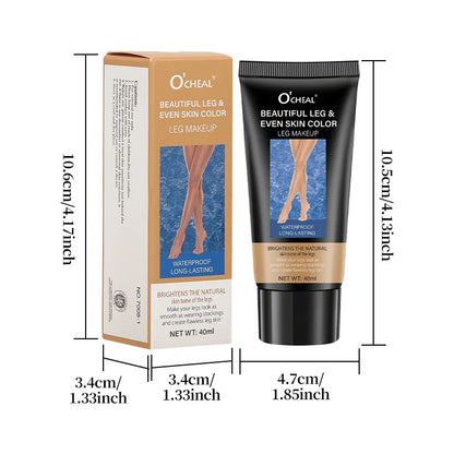 Creme Corretor Pernas à Prova de Água - Uniformiza Tom Hidratante Beleza
