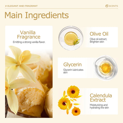 Vanilla Body Lotion Hydrating and moisturizing Long-lasting fragrance Nourishes the skin Suitable for all skin types