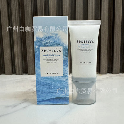 Skin 1004 Hyaluronic Acid Centella Ashesia Water-Sensing Sunscreen Essence Lactic Hydrolyzed Lightweight Moisturizing Not Sticky