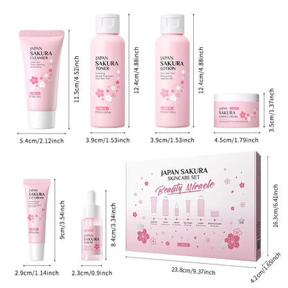 Kit Sakura LAIKOU Completo - 6 Peças Iluminador e Hidratante Premium