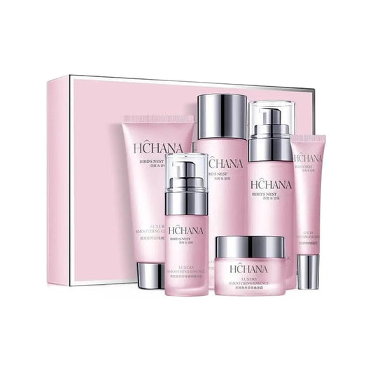 Kit Cuidados Faciais Hidratante e Nutritivo 6 Peças - Anti-Envelhecimento e Equilíbrio Água-Óleo