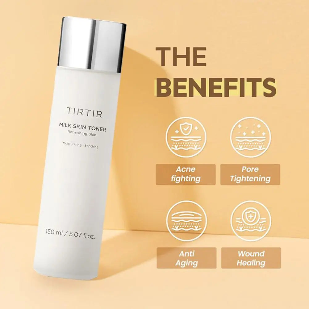 Tónico de Leite Hidratante 150ml - Ilumina e Clareia Pele Sensível com Reparação Suave