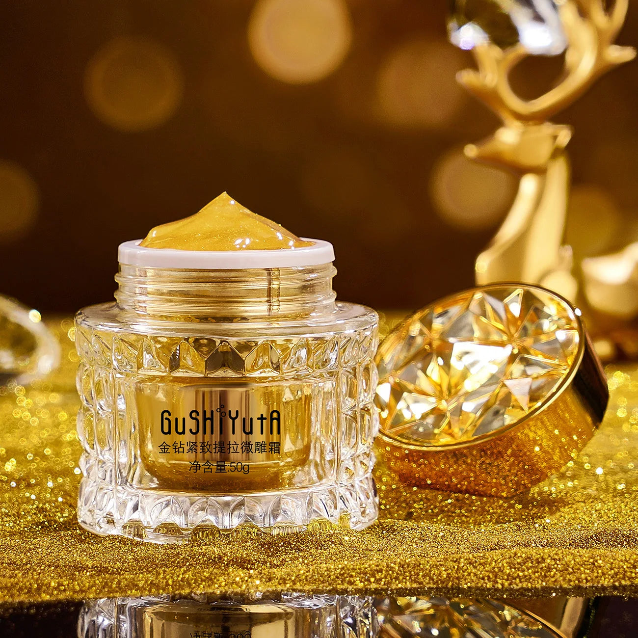Creme Premium Ginseng e Seda Dourada - Anti-Idade Hidratante Luxo