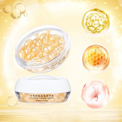 Cápsulas de Ácido Hialurónico 30 Peças - Sérum Hidratante Reparador e Firmador Facial
