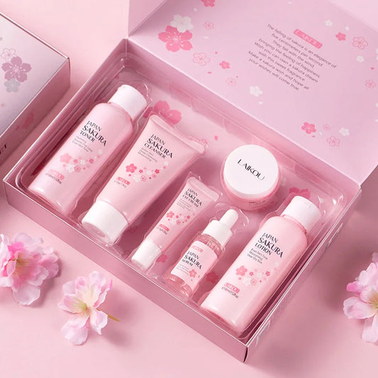 Kit Sakura LAIKOU Completo - 6 Peças Iluminador e Hidratante Premium