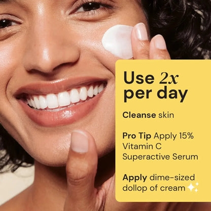 Creme Energizante Facial com Colagénio - Hidratação Profunda e Luminosidade