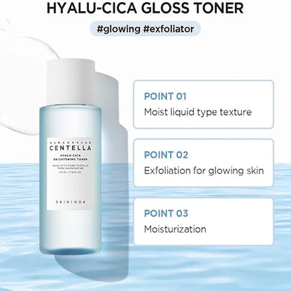SKIN1004 Hyalu-CICA Brightening Toner Hyaluronic Acid CICA Niacinamide Essence Soothes and Moisturizes Dry Skin