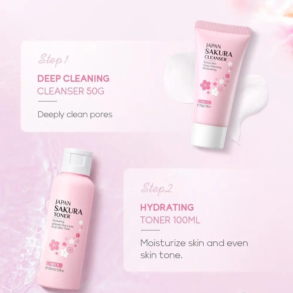 Mega Set Sakura 29 Peças - Kit Completo Limpeza Profunda e Hidratação