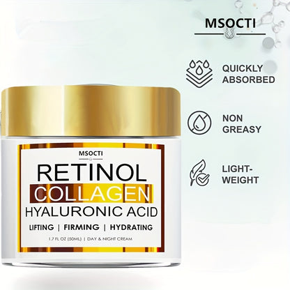 Creme Firmador de Retinol e Colagénio 50ml - Hidratante Dia e Noite